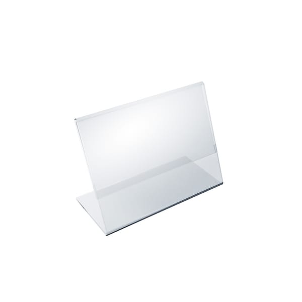 Azar Displays 5"W x 3.5"H Angled Sign Holder, PK10 112732 - main